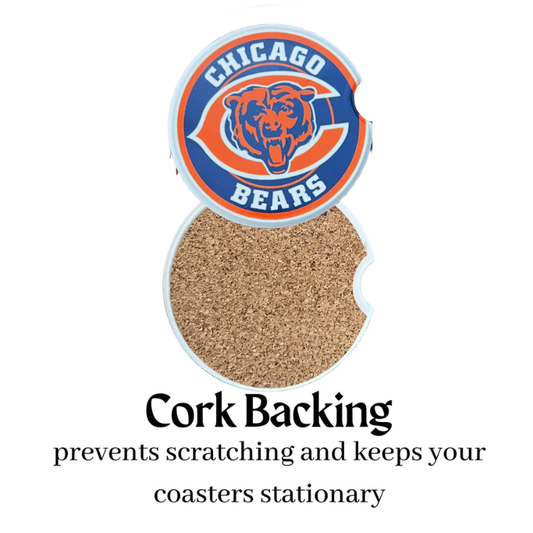 Car Coasters - Chicago Bears(C)