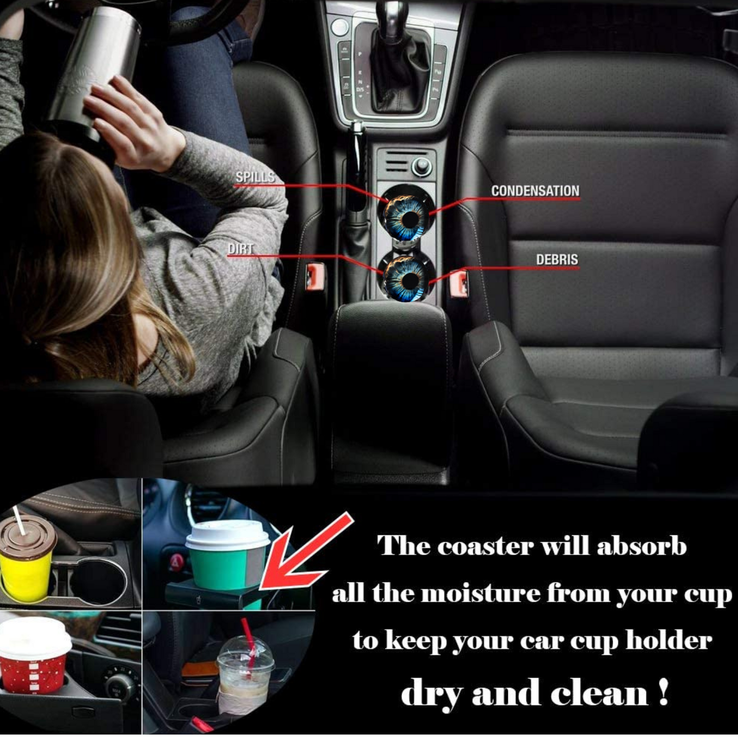 Car Coasters - Blue Eyes