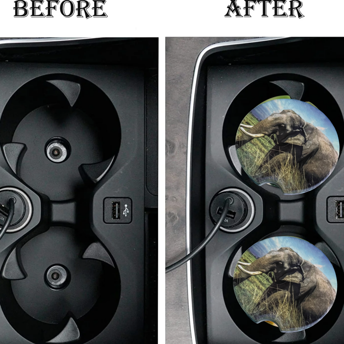 Car Coasters - Elephant 1