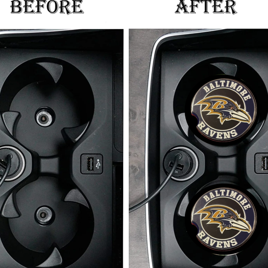 Car Coasters - Baltimore Ravens