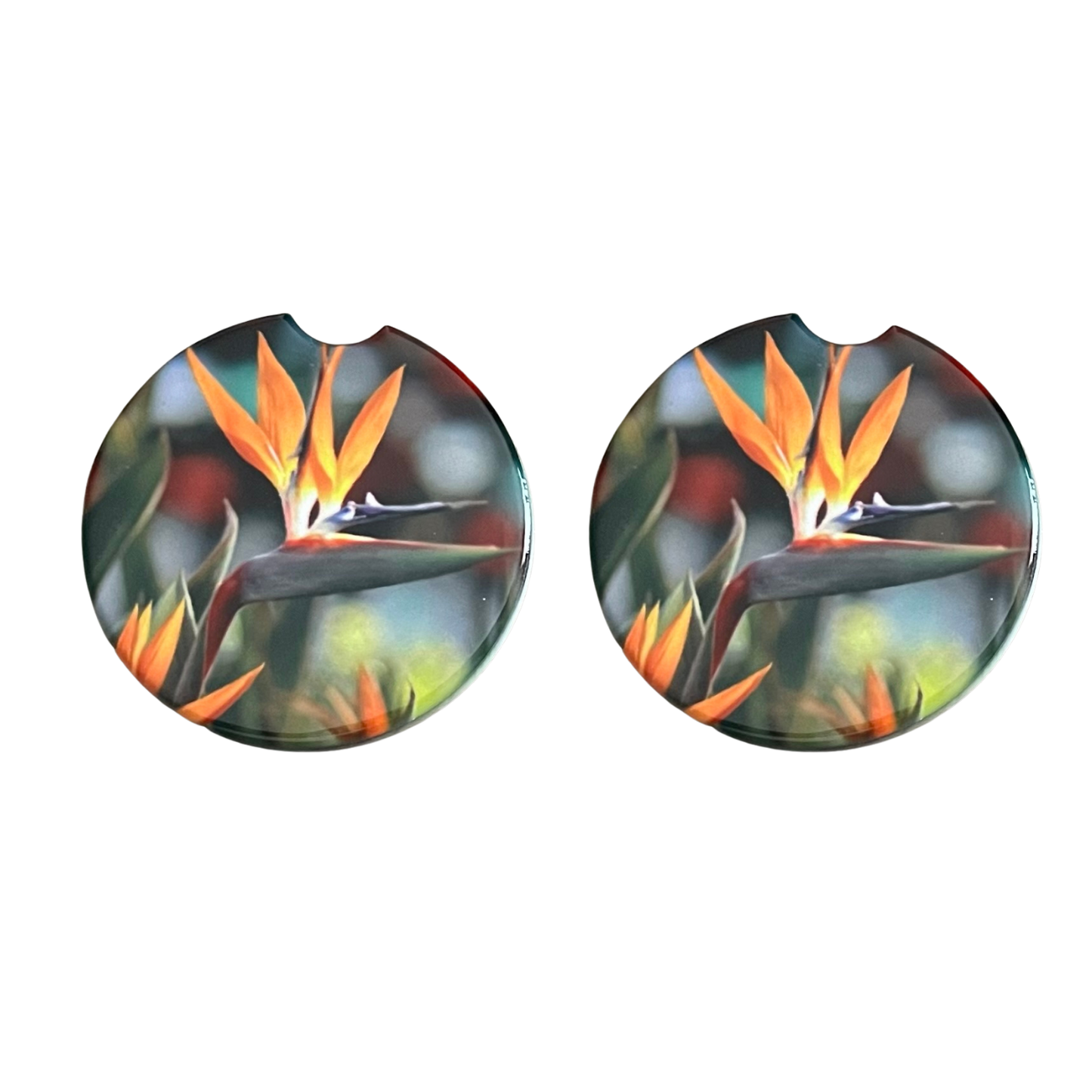 Car Coasters - Bird of Paradise Flower, Plant