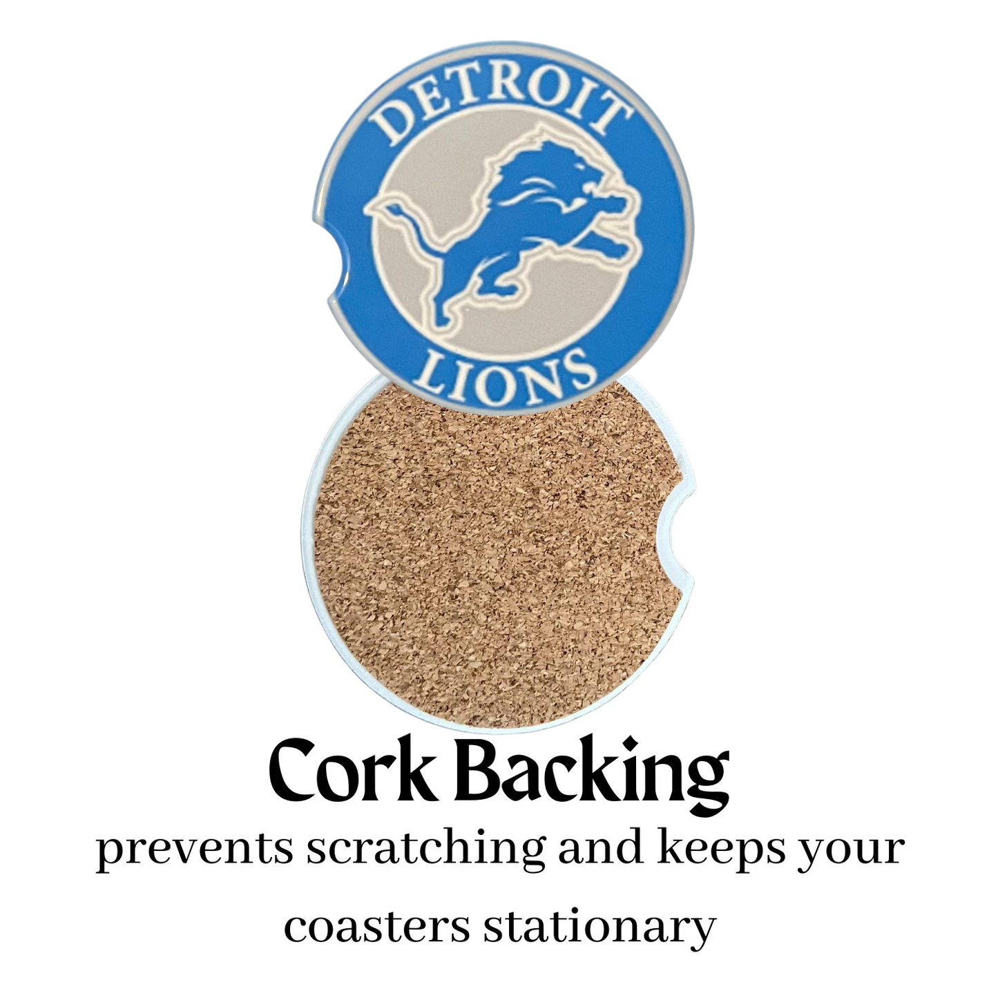 Car Coasters - Detroit Lions
