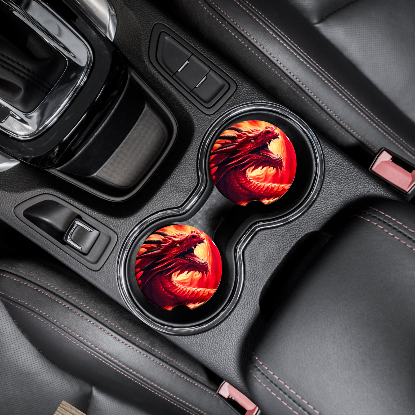 Car Coasters - Red Dragon
