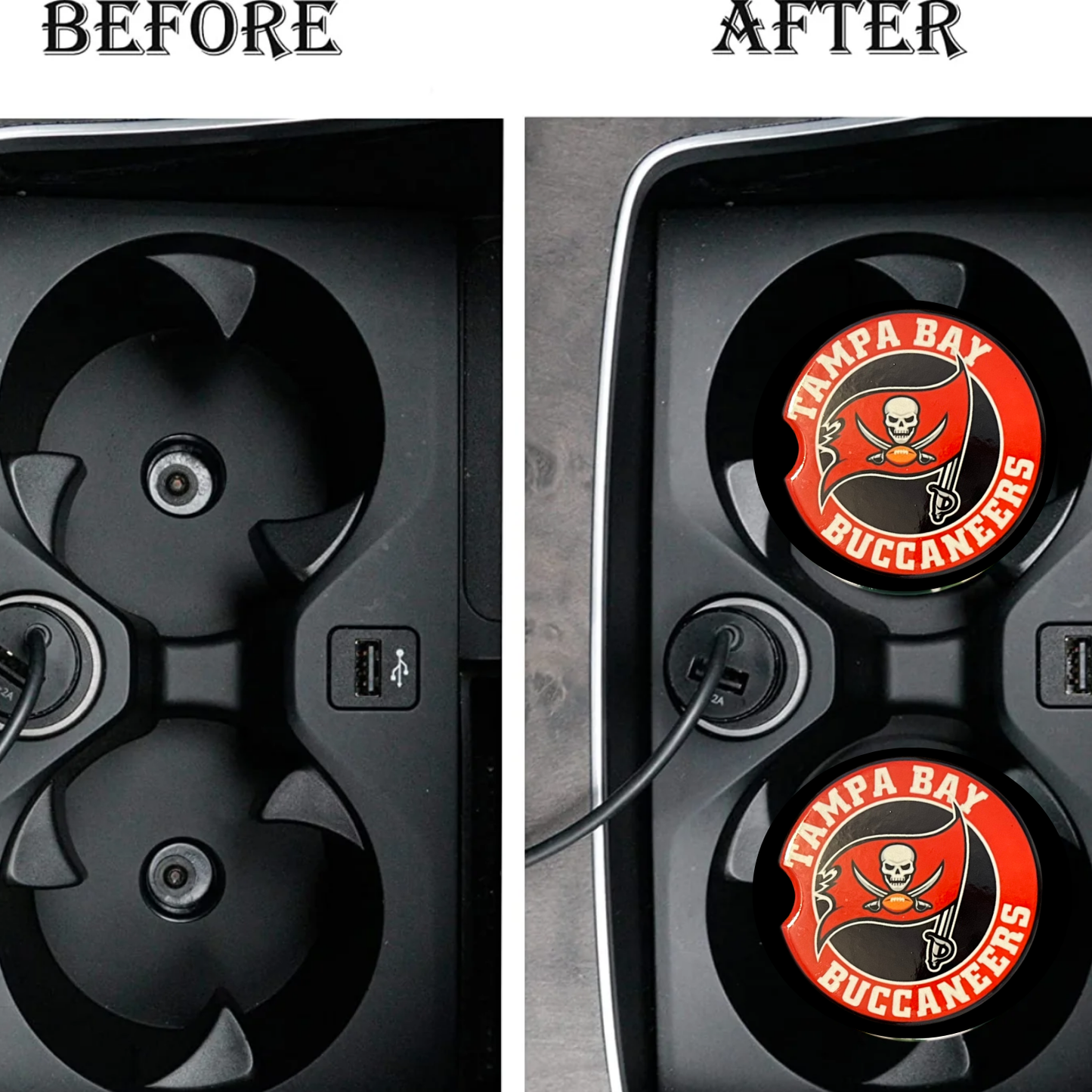 Car Coasters - Tampa Bay Buccaneers