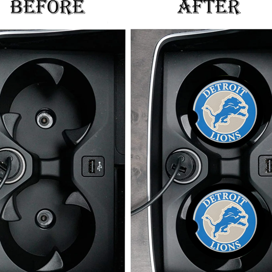 Car Coasters - Detroit Lions