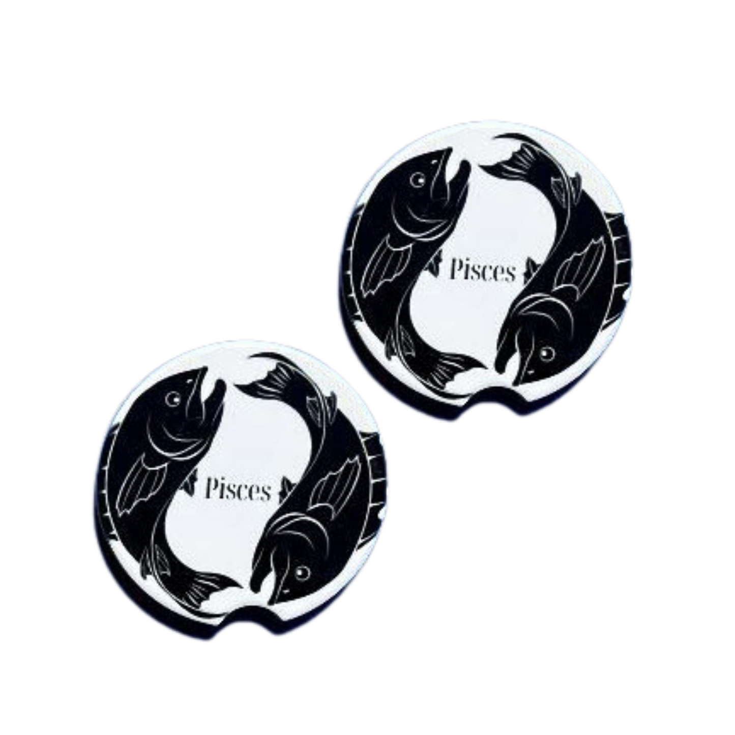 Car Coasters - Zodiac Sign - Pisces