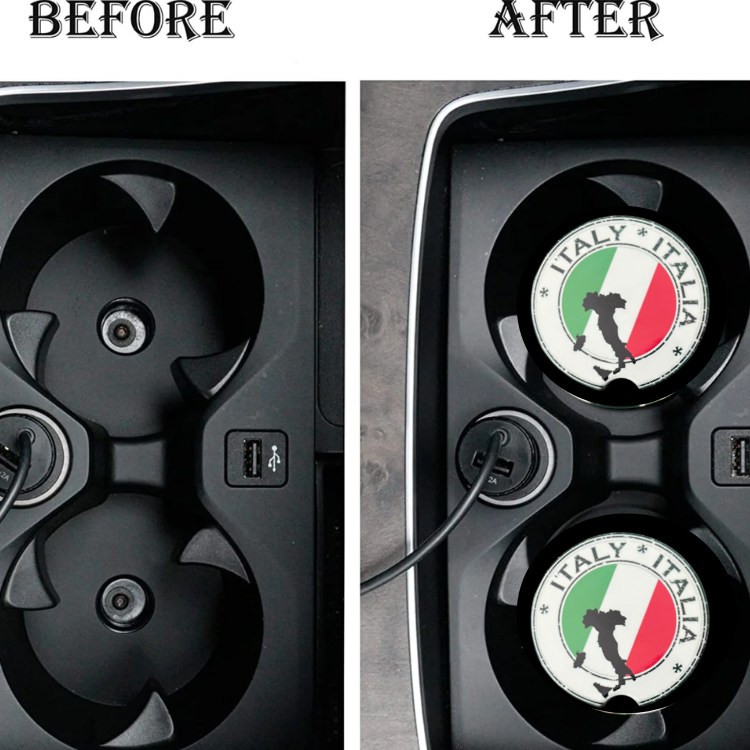 Car Coasters - Italy/Italian Flag