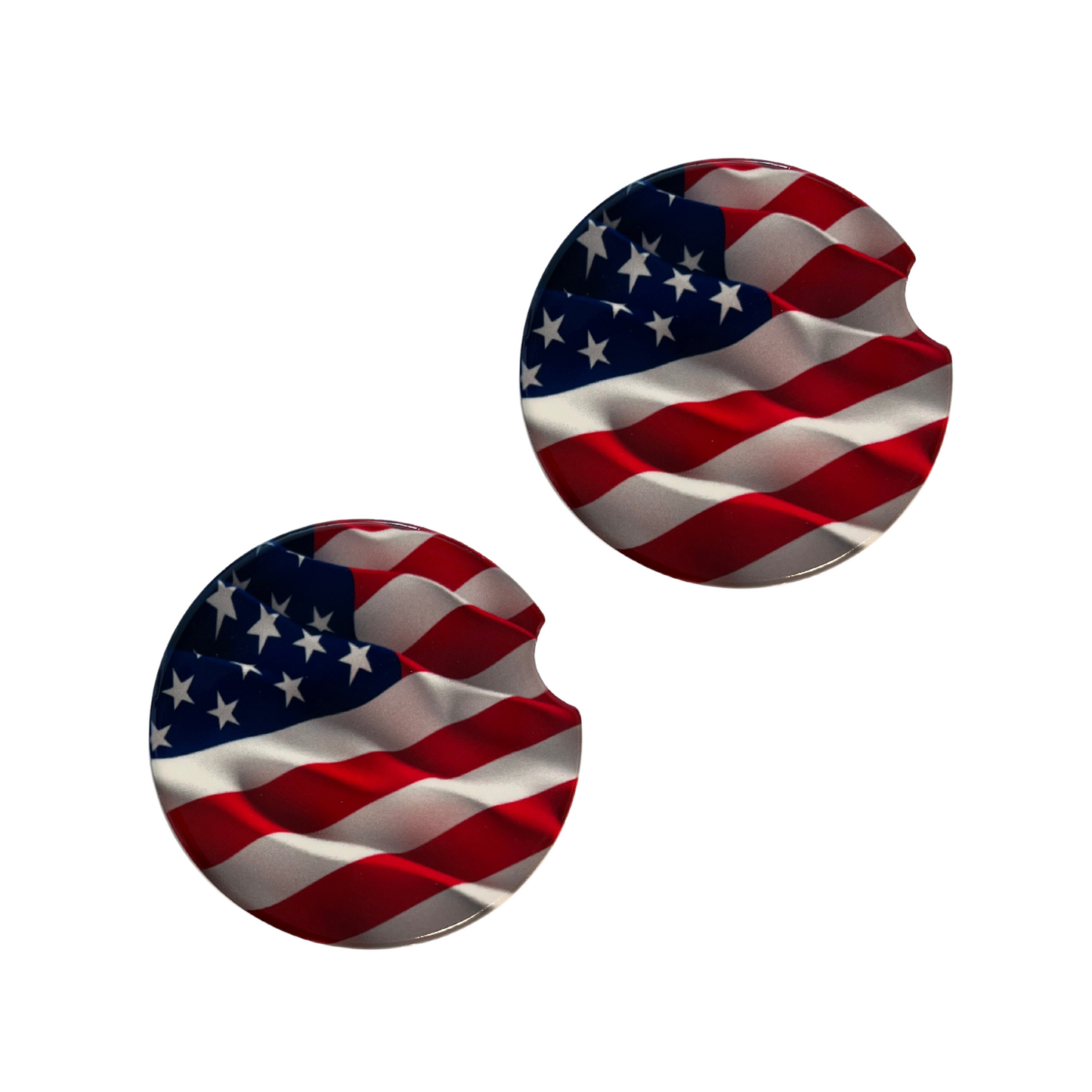 Car Coasters - American Flag