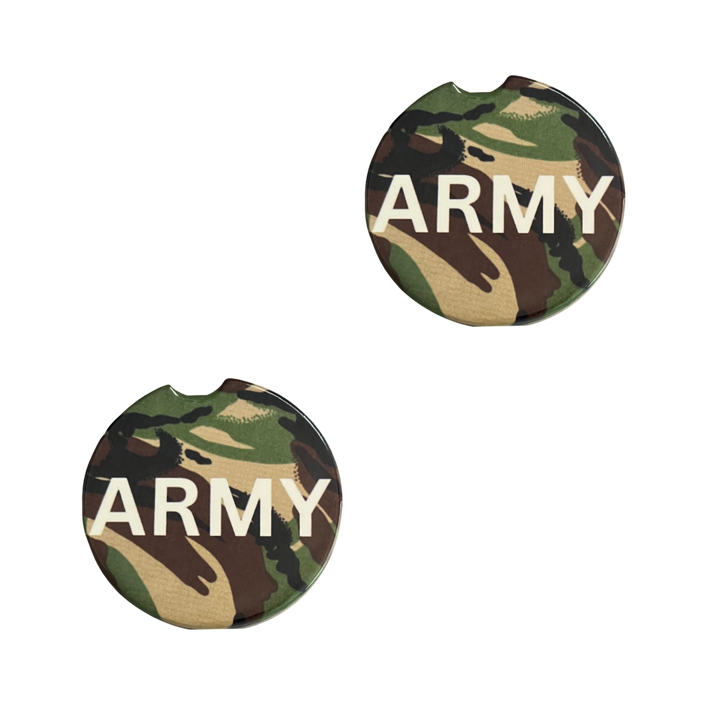 Car Coasters - US Army Camo