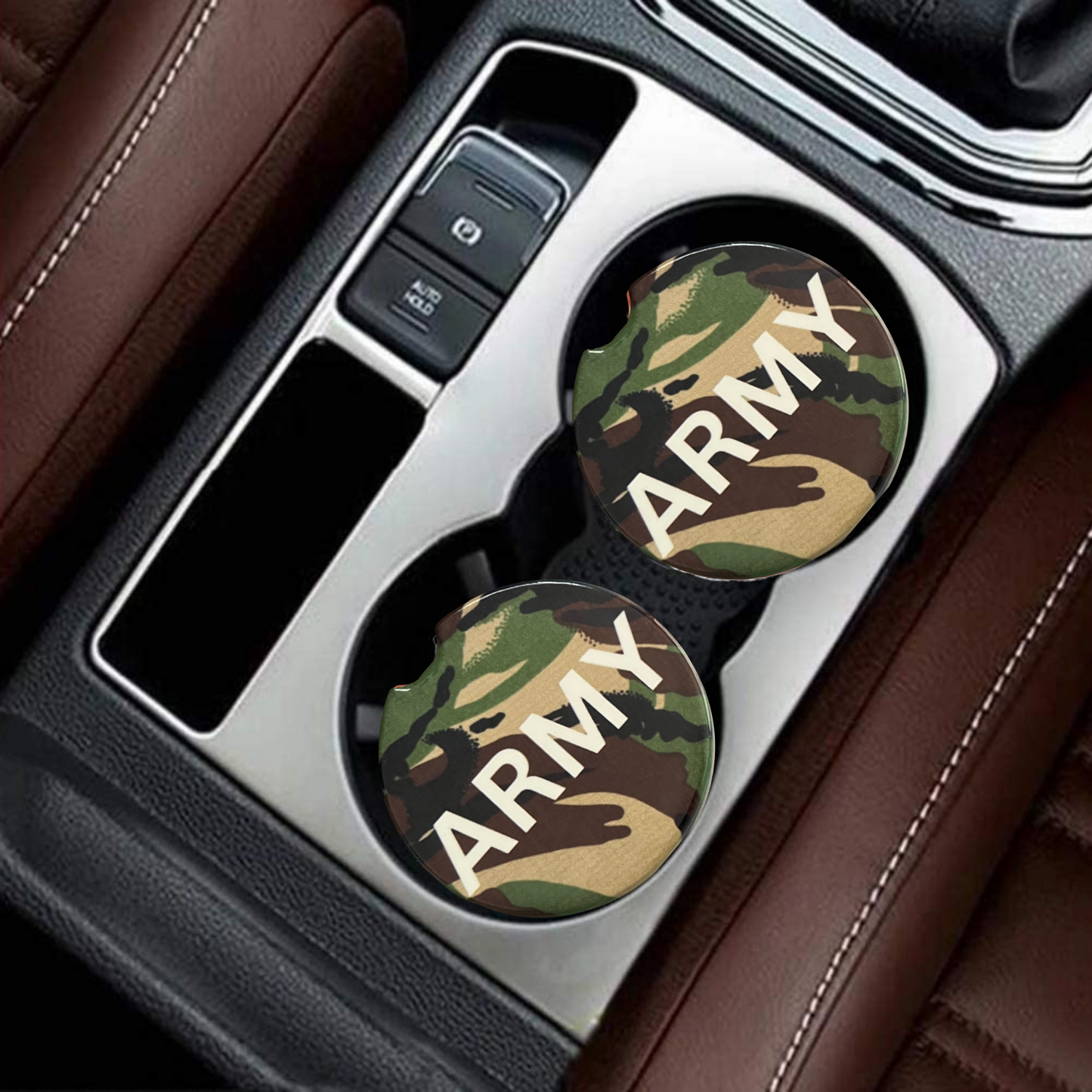 Car Coasters - US Army Camo