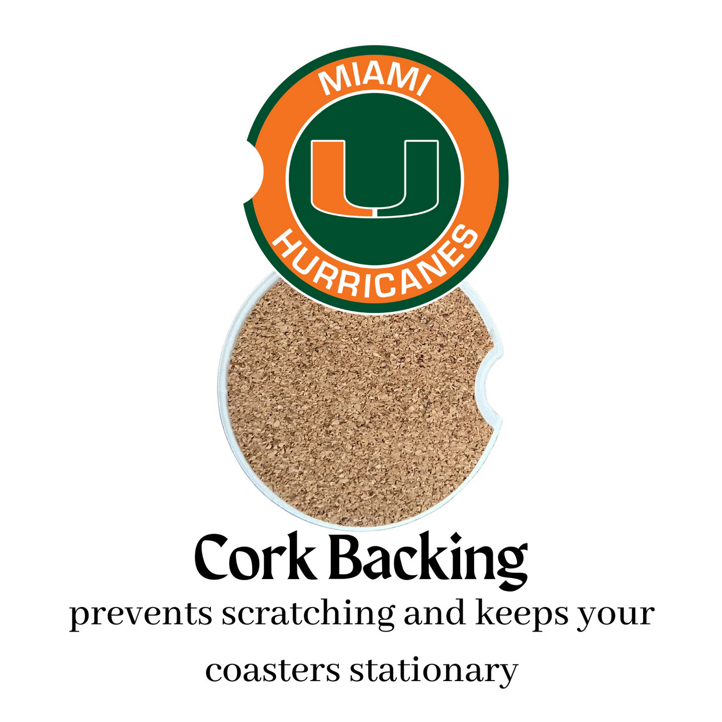 Car Coasters - Miami Hurricanes 1