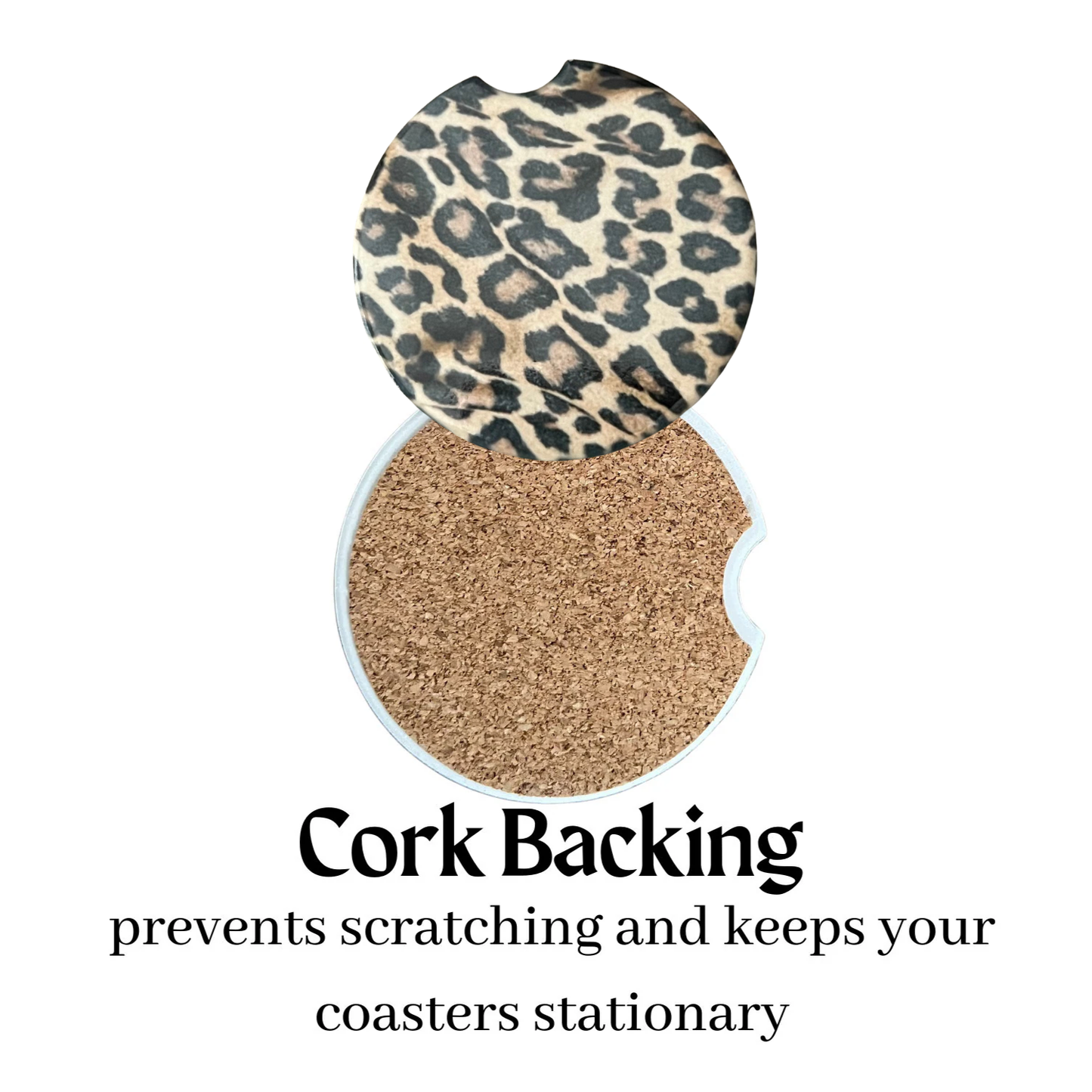 Car Coasters - Cheetah Print