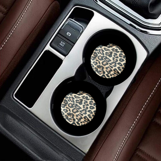 Car Coasters - Cheetah Print