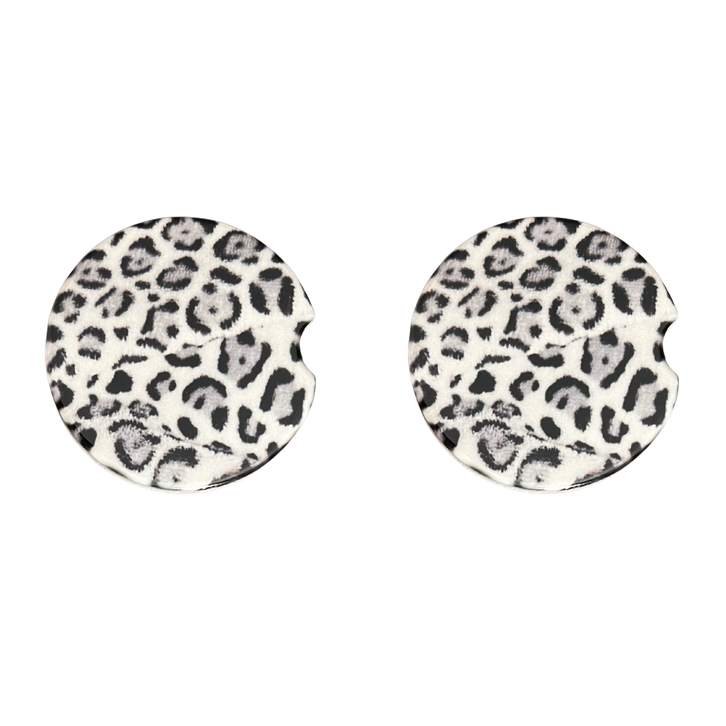 Car Coasters - Leopard Print