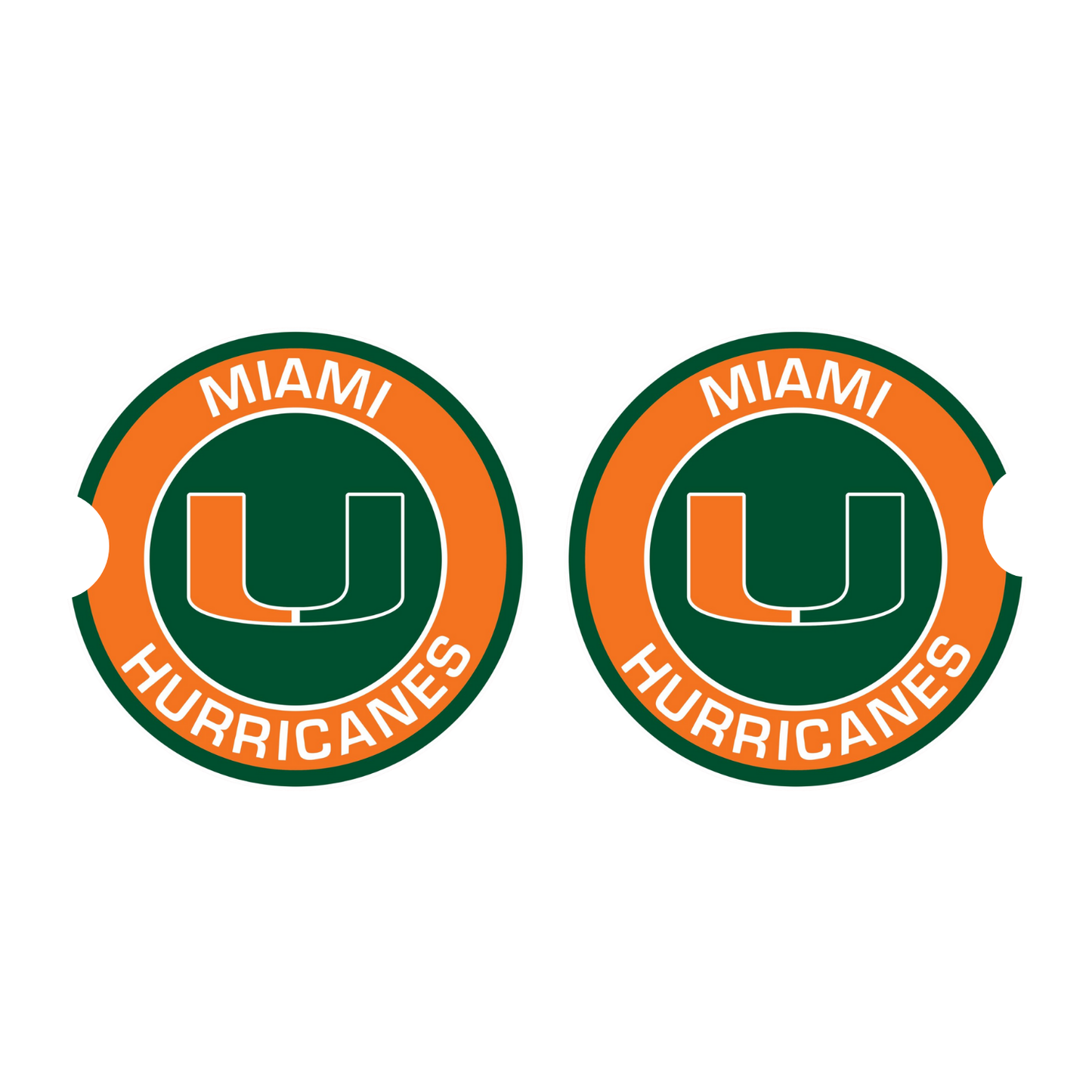 Car Coasters - Miami Hurricanes 1