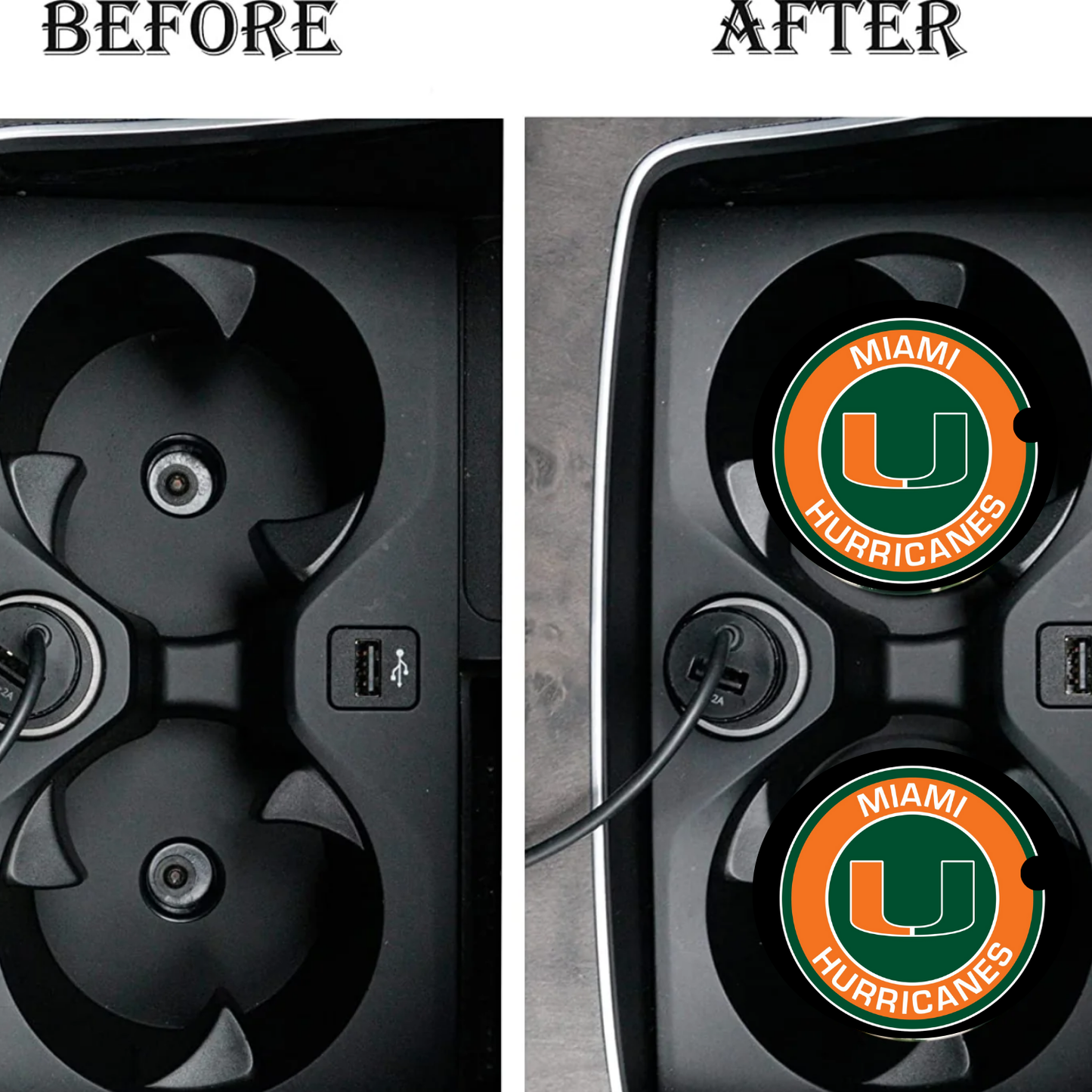 Car Coasters - Miami Hurricanes 1