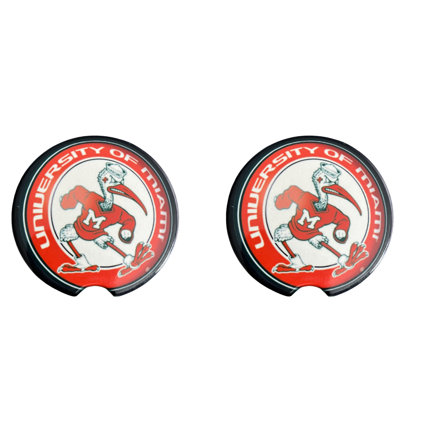 Car Coasters - Miami Hurricanes Mascot  - Sebastian