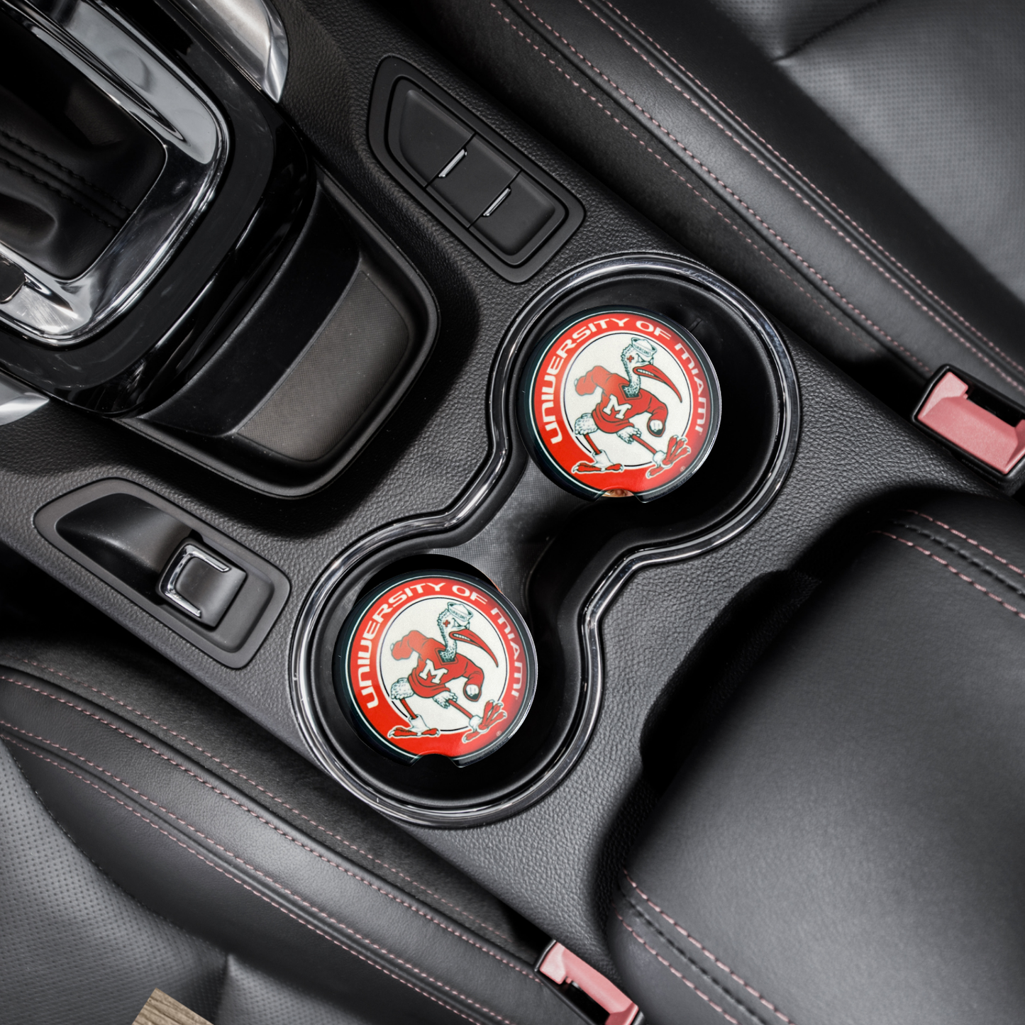 Car Coasters - Miami Hurricanes Mascot  - Sebastian