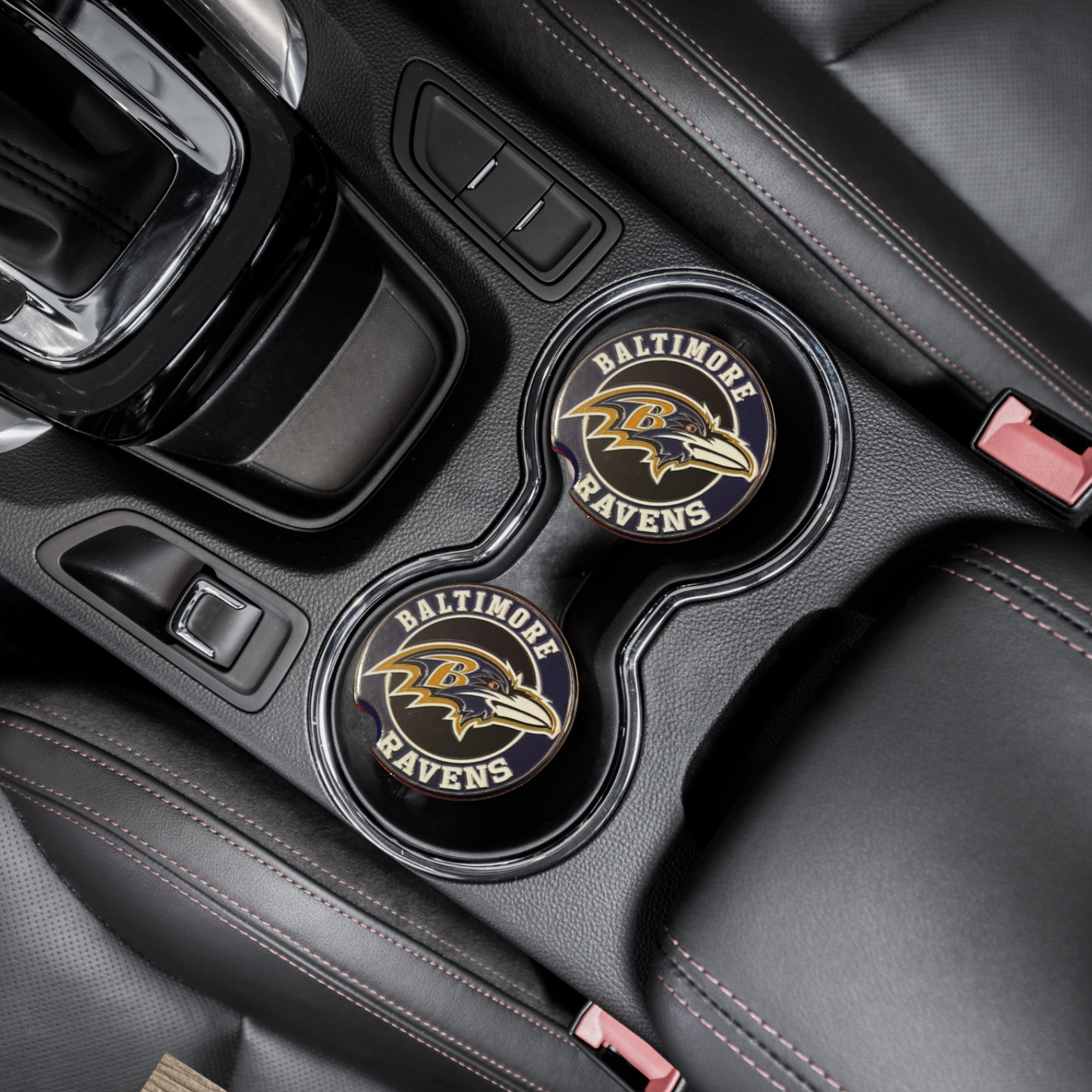 Car Coasters - Baltimore Ravens