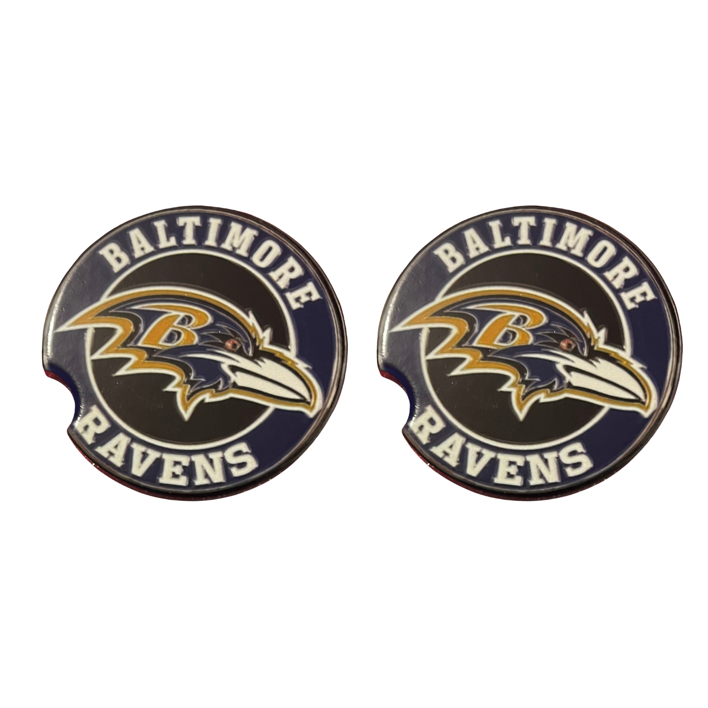 Car Coasters - Baltimore Ravens