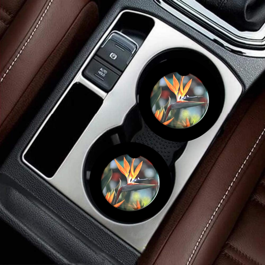 Car Coasters - Bird of Paradise Flower, Plant