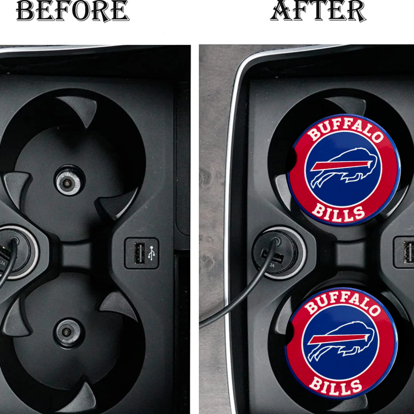 Car Coasters - Buffalo Bills