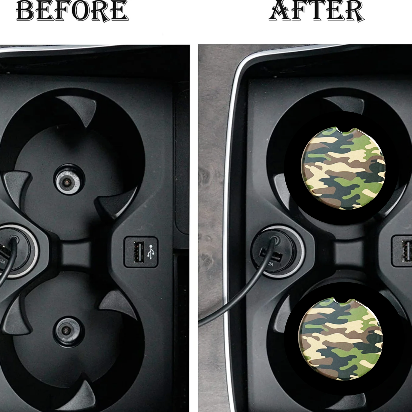 Car Coasters - Camouflage