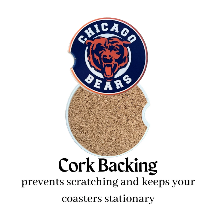 Car Coasters - Chicago Bears