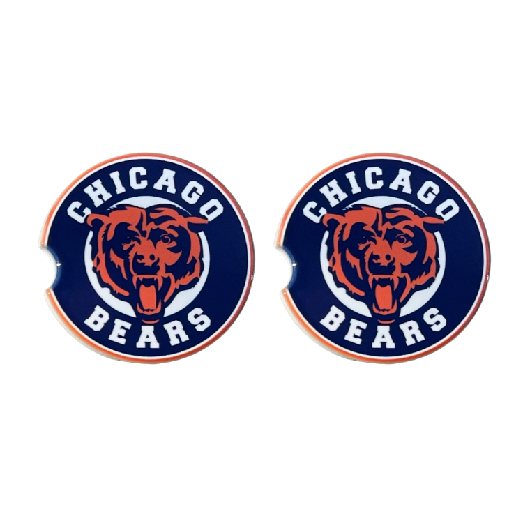 Car Coasters - Chicago Bears