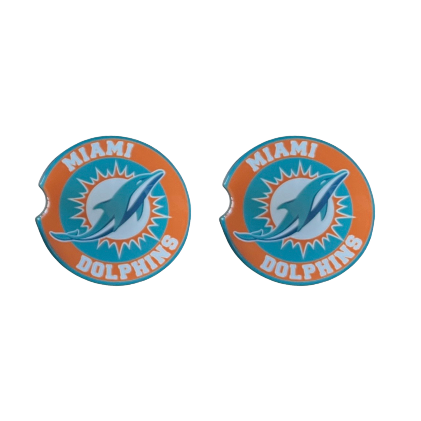Car Coasters - Miami Dolphins