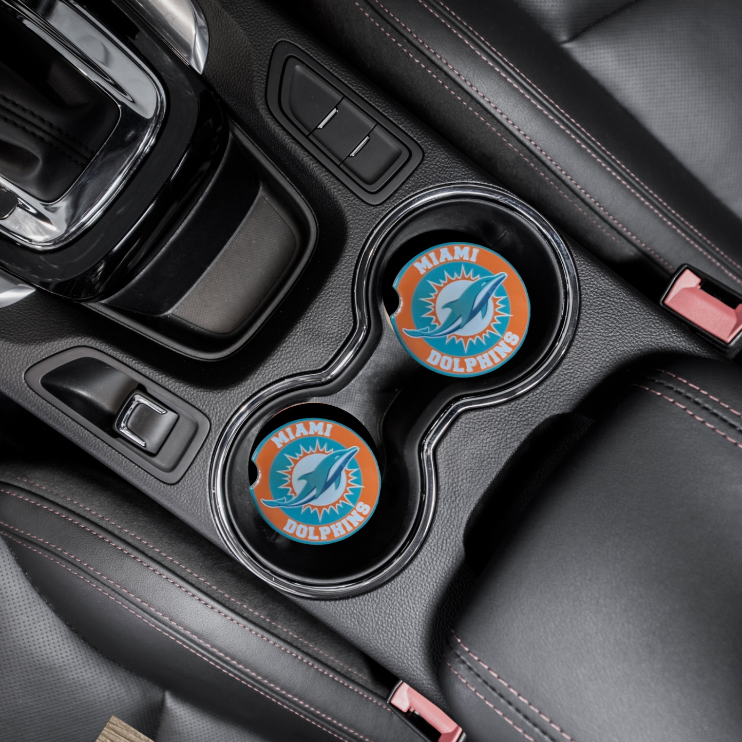 Car Coasters - Miami Dolphins
