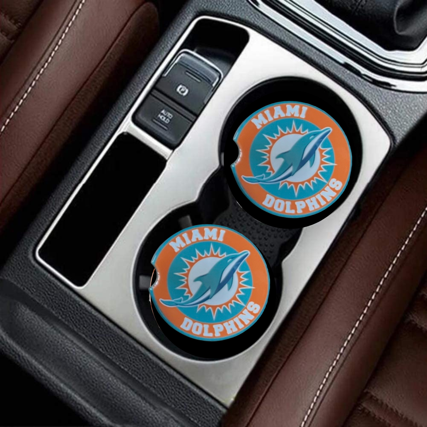 Car Coasters - Miami Dolphins