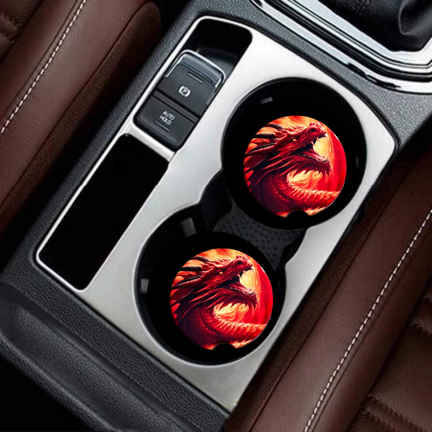 Car Coasters - Red Dragon