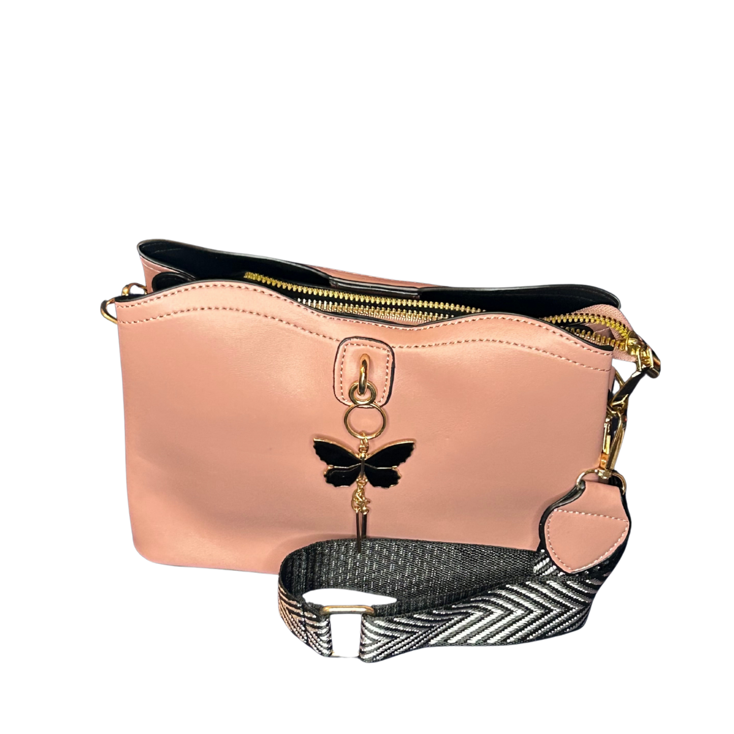 Elegant Butterfly Crossbody Handbag with Shoulder Strap