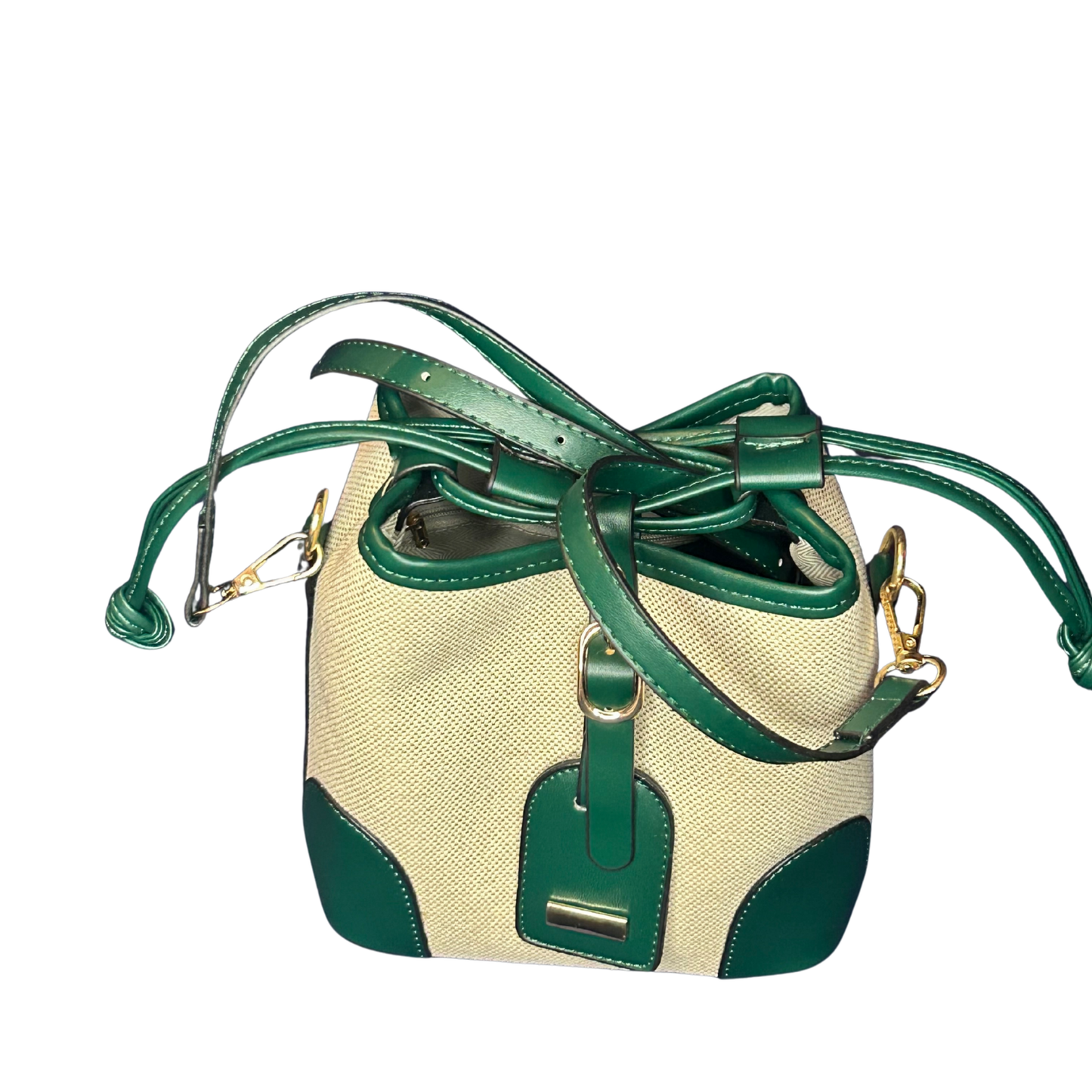 Elegant Crossbody Bucket Draw String Handbag