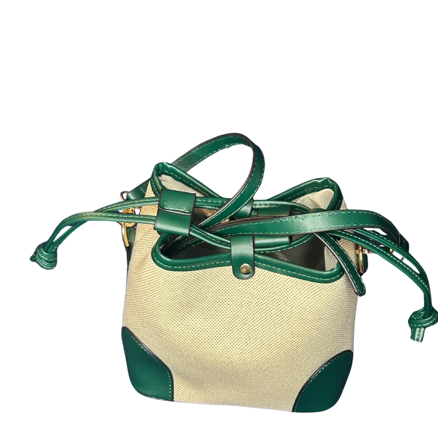 Elegant Crossbody Bucket Draw String Handbag
