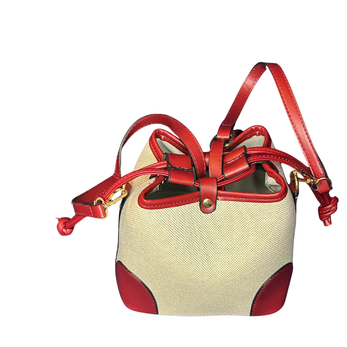 Elegant Crossbody Bucket Draw String Handbag