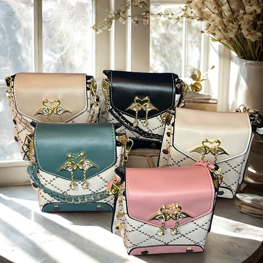 Elegant Crossbody Purse, Leather Handbag