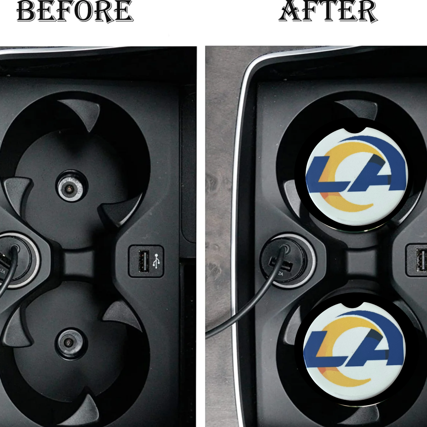 Car Coasters - La Rams