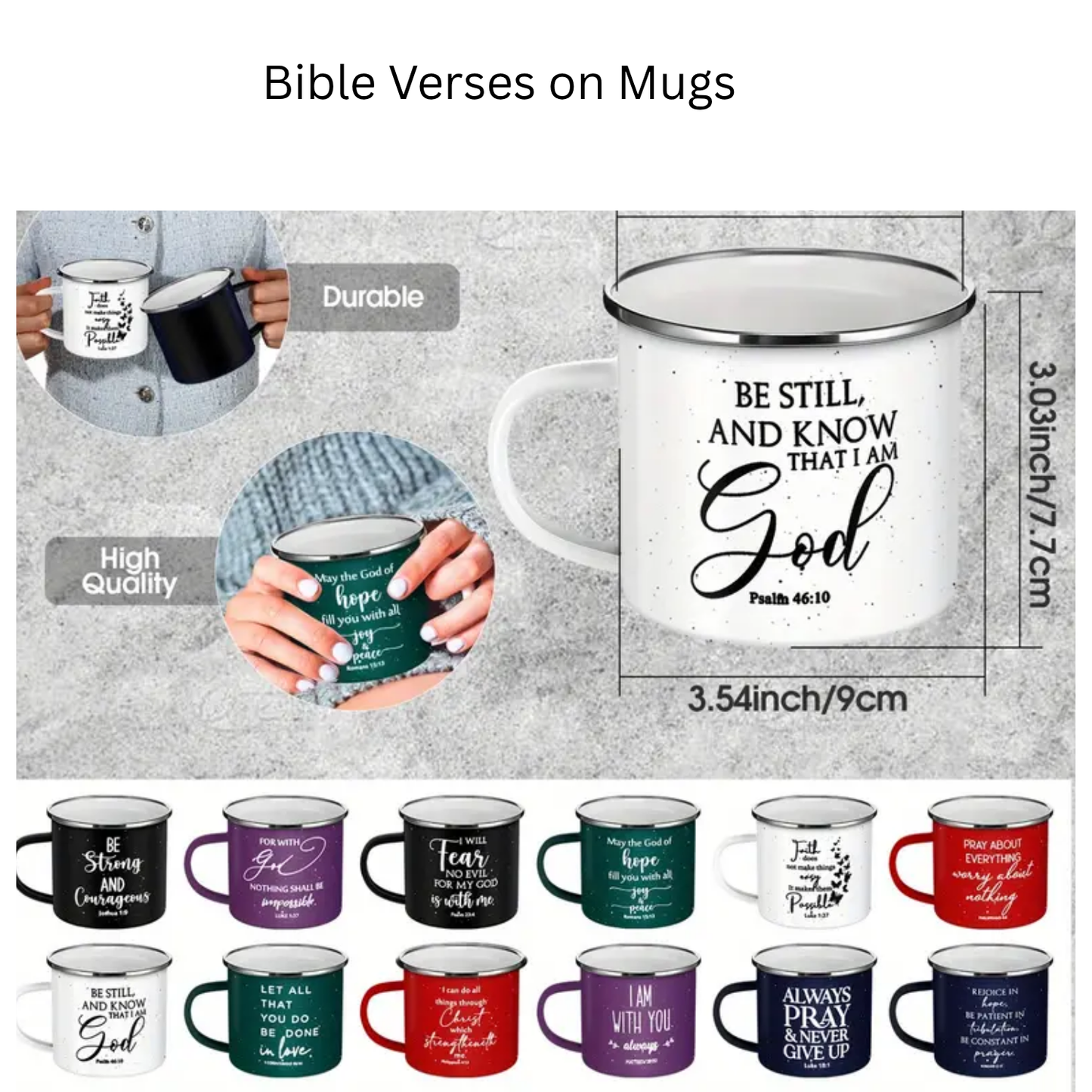 11oz Metal Camper Mug Christian Mug Great Gift for Family Friends or Someone Special