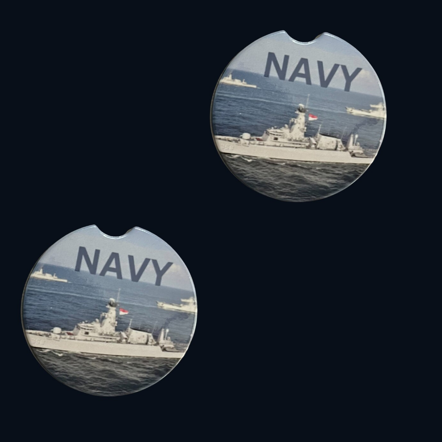 Car Coasters - Navy