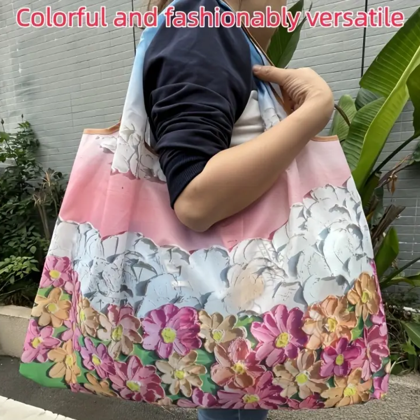 Extra Large Reusable Grocery Bag - Heavy Duty Oxford Fabric
