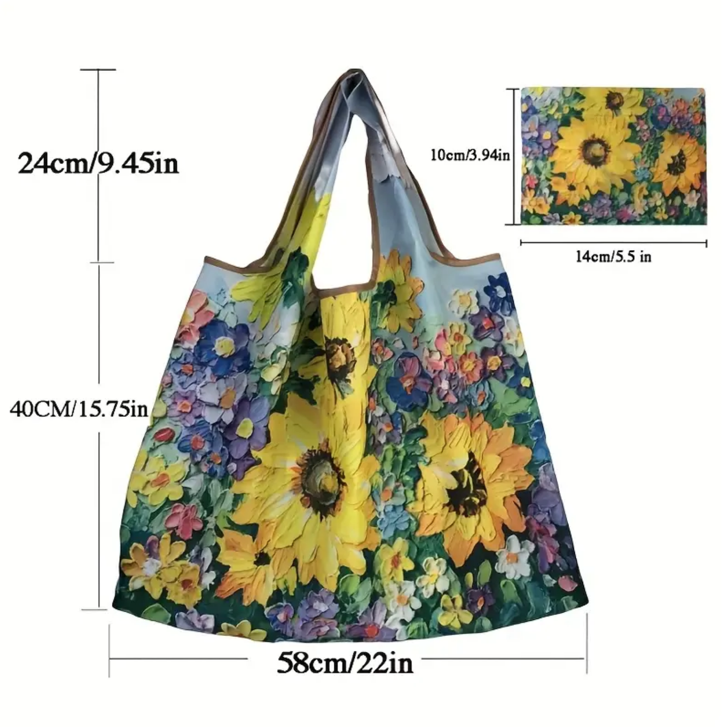 Extra Large Reusable Grocery Bag - Heavy Duty Oxford Fabric