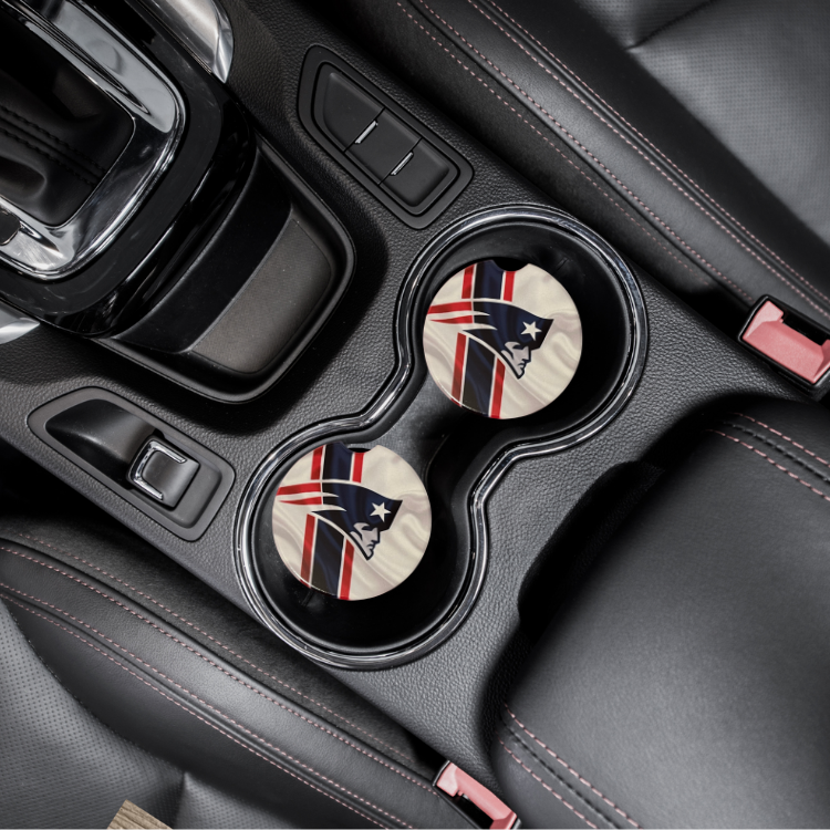 Car Coasters - New England Patriots