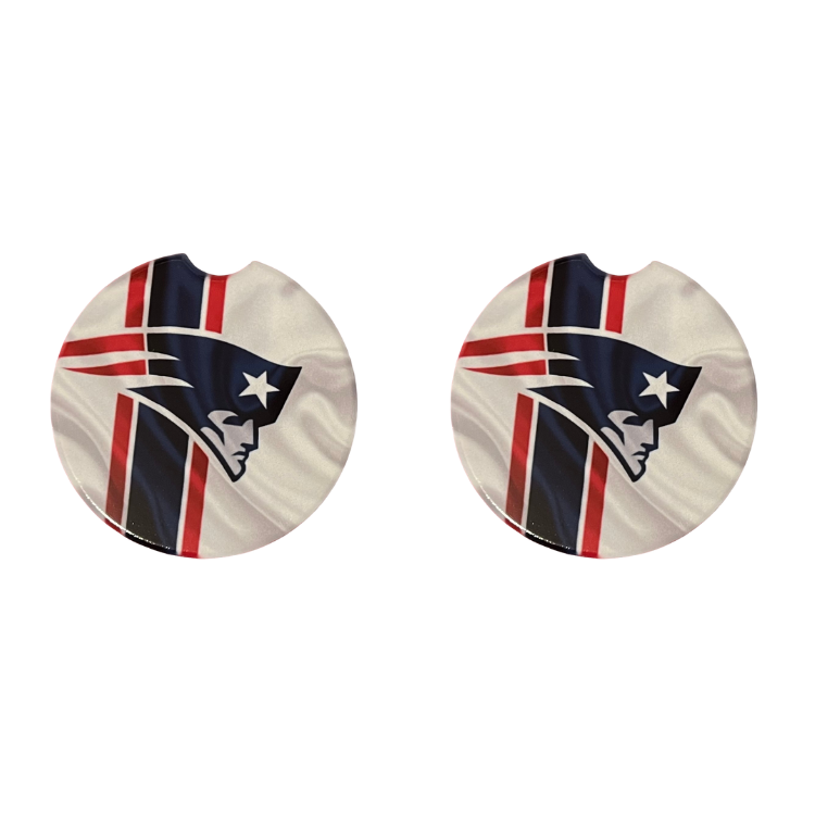 Car Coasters - New England Patriots