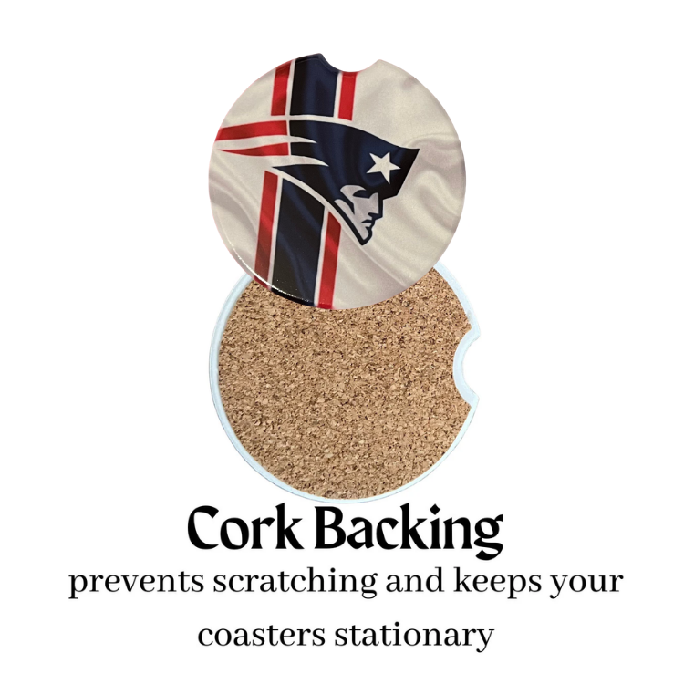Car Coasters - New England Patriots
