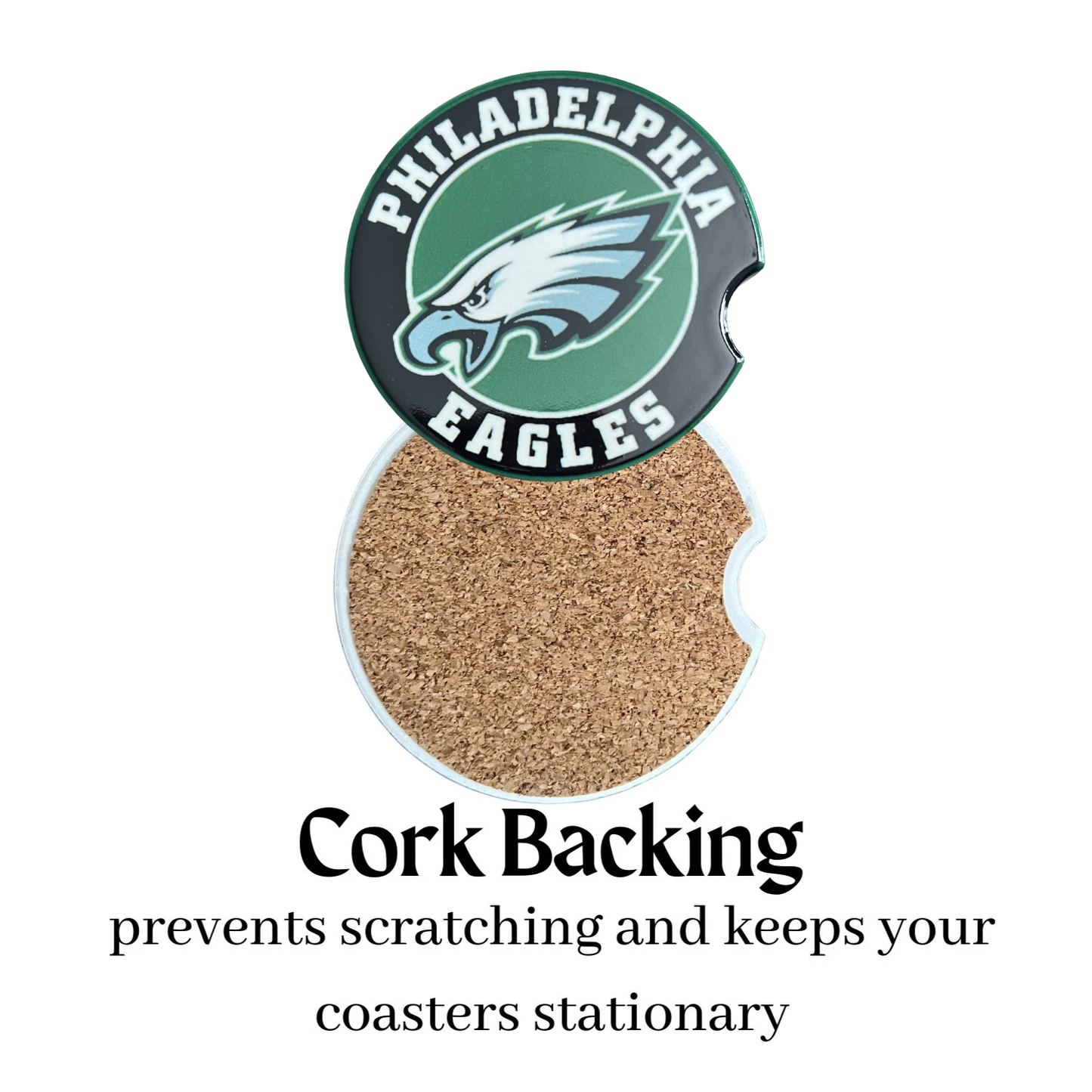 Car Coasters - Philadelphia Eagles