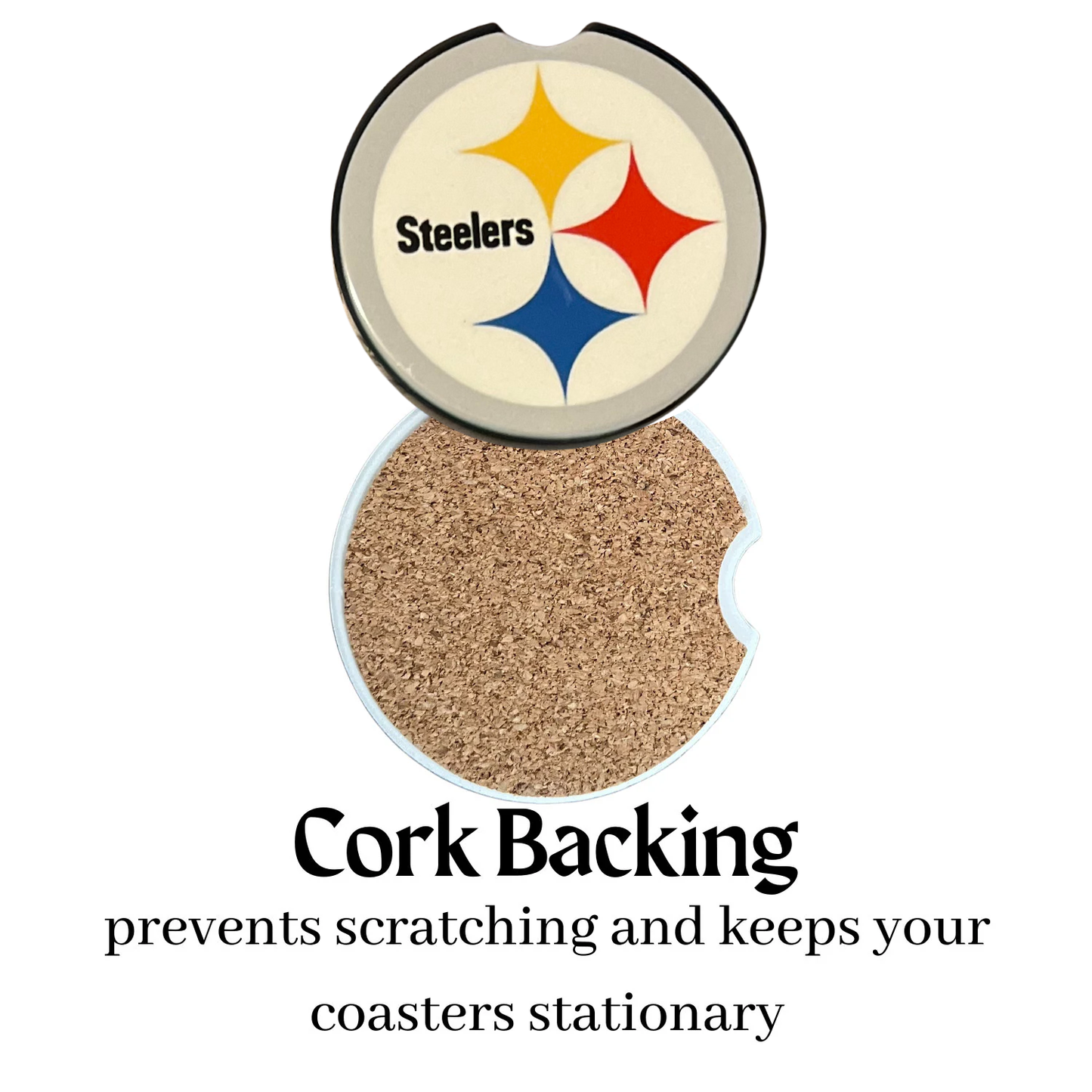 Car Coasters - Pittsburgh Steelers