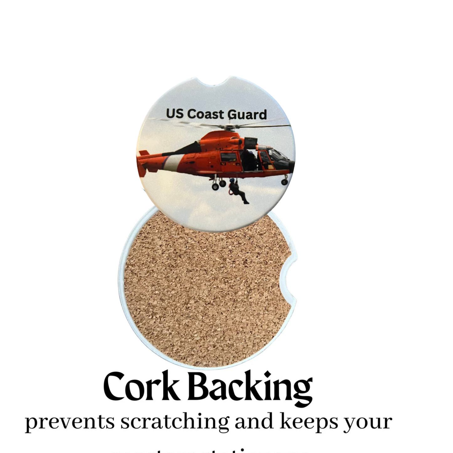 Car Coasters - US Coast Guard Helicopter