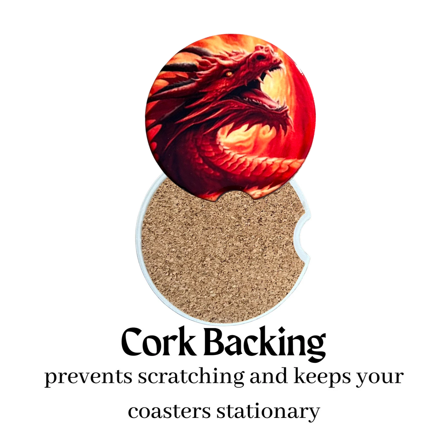 Car Coasters - Red Dragon